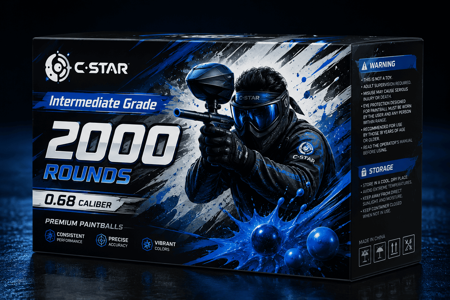 C-STAR field grade paintballs