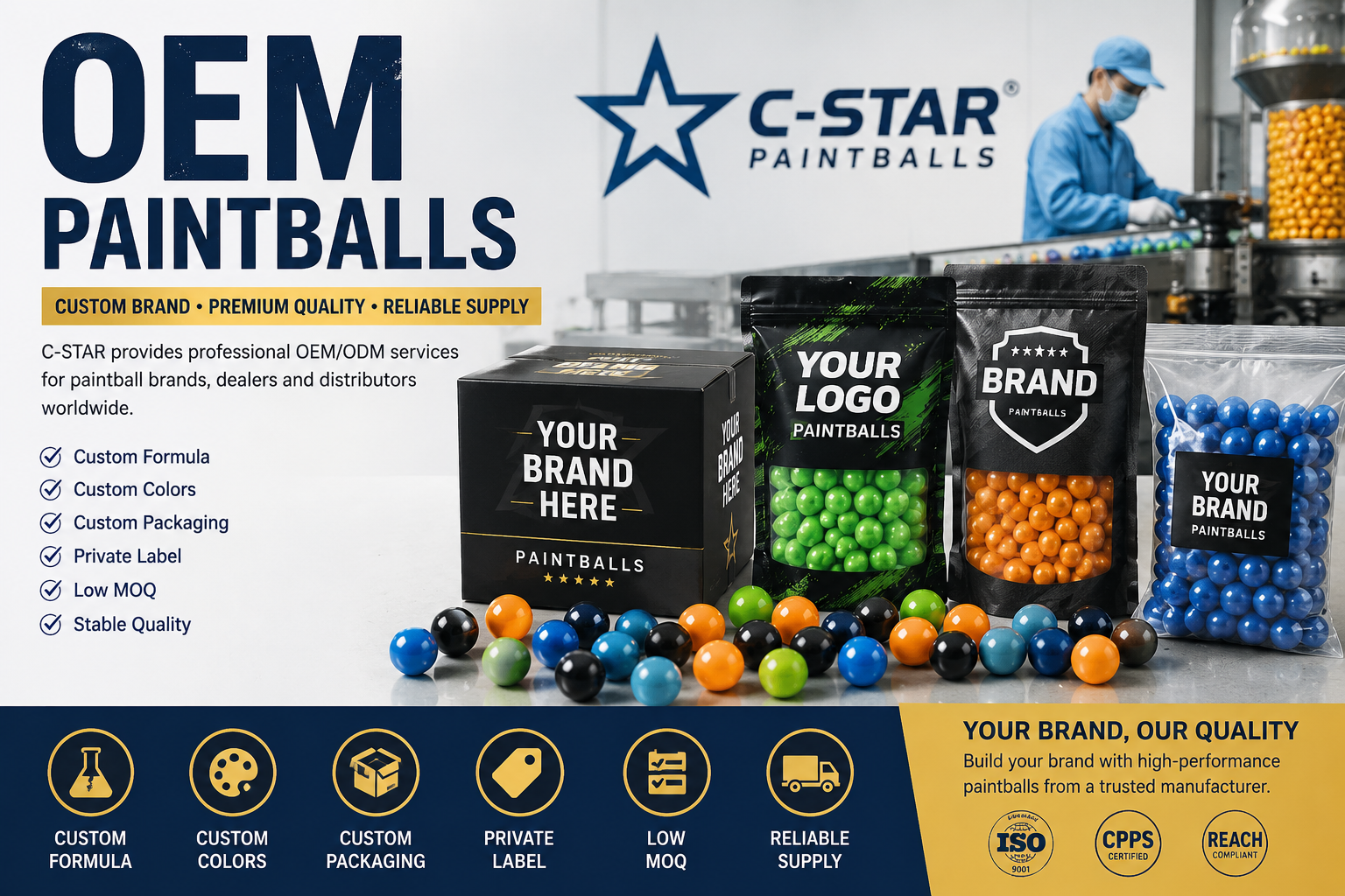 C-STAR OEM Paintballs